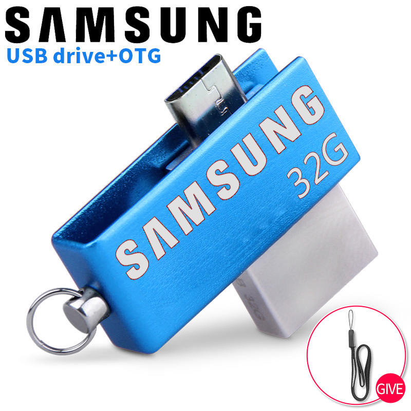 SAMSUNG class 10 OTG Usb Flash Drive 32gb Pen Drive for Android Mobile High Speed Pendrive 2 in 1 Micro Usb Stick