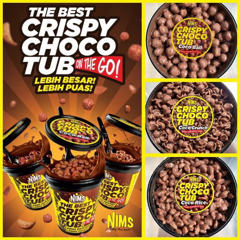 NIMS Crispy Choco Tubs โกโก้ราดช็อกโกแลต