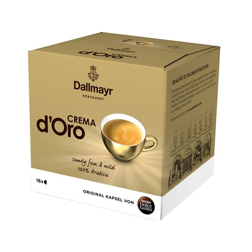 Dolce Gusto Dallmayr Crema D'Oro Capsule Coffee16capsule  Germany Flavor Cream 16pcs กาแฟแคปซูล รสชาติแบบเยอรมัน