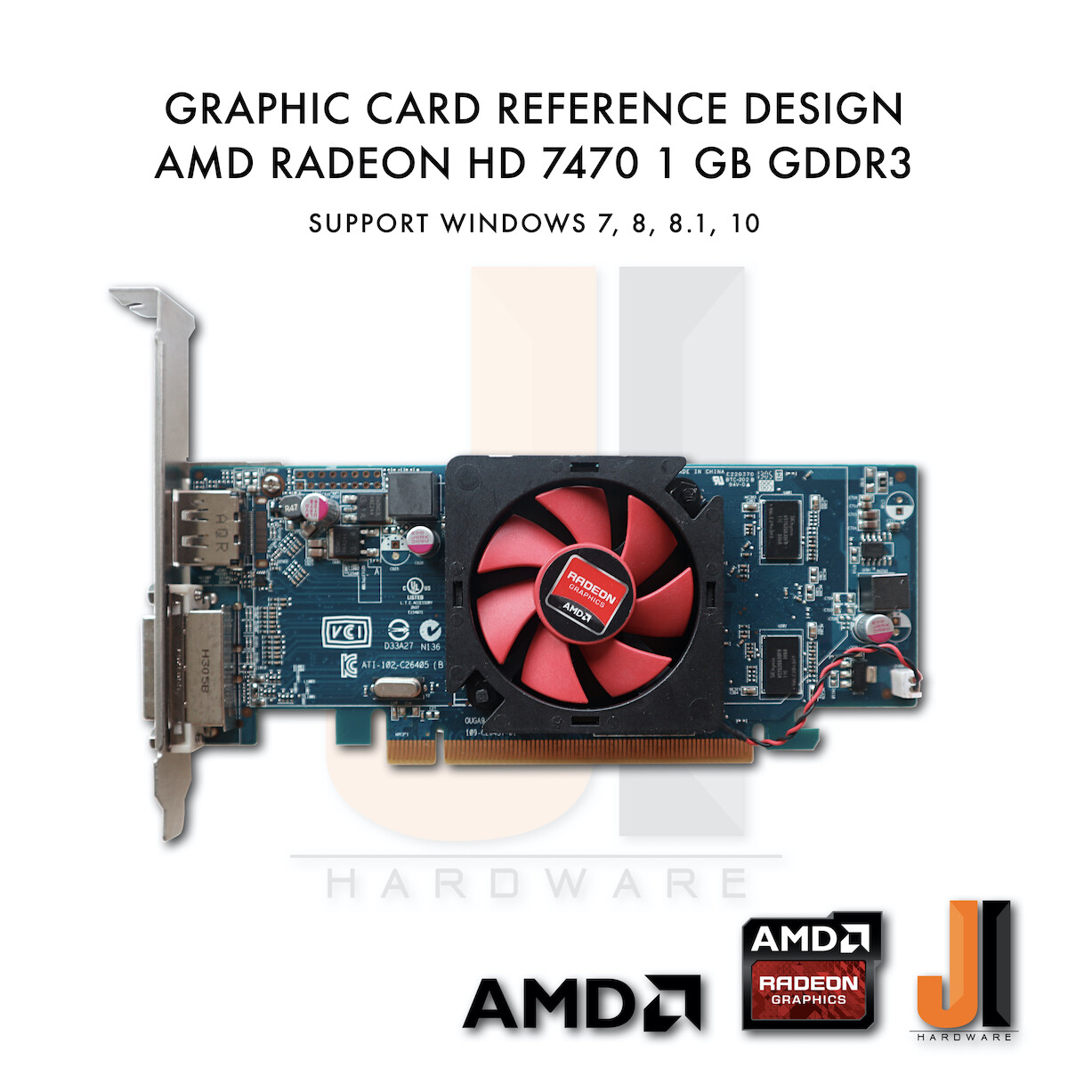 Amd Radeon Hd 7470 1gb 64-Bit Gddr3 Oem (มือสอง). 