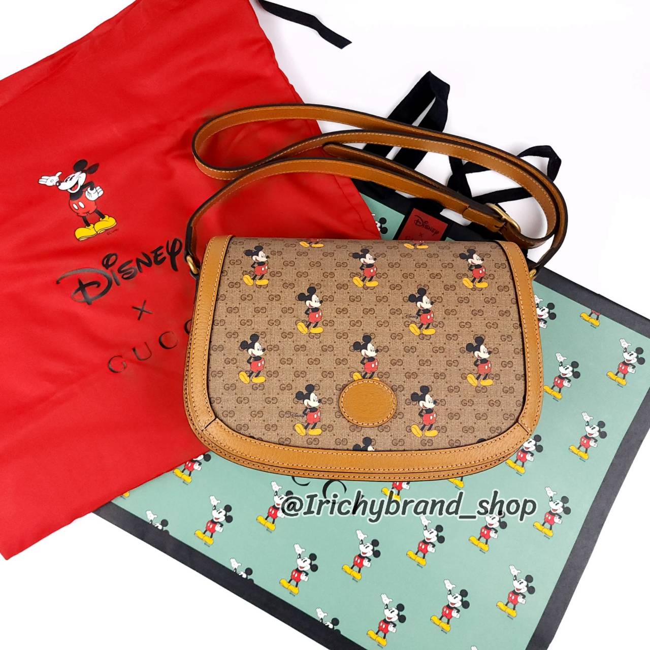 New GUCCI รุ่น Disney x Gucci Shoulder Bag Lazada.co.th