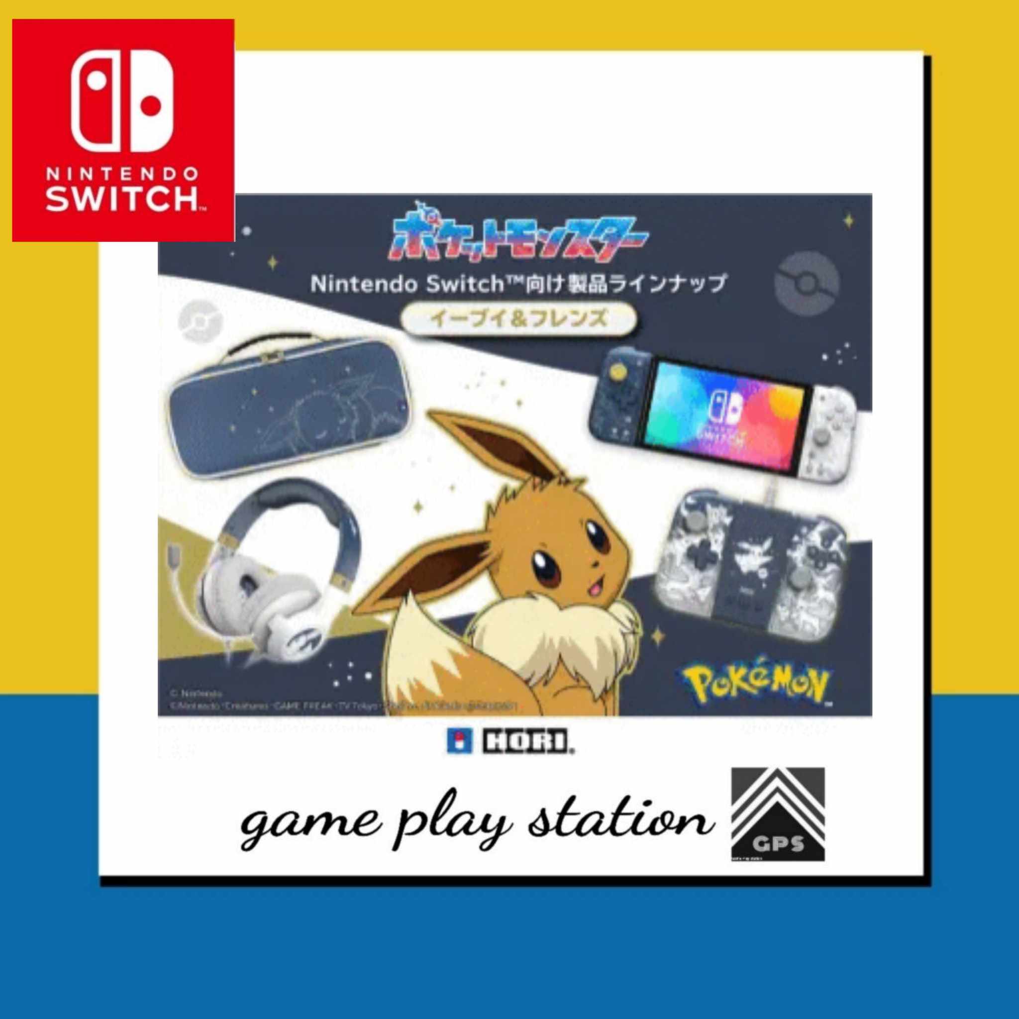 Eevee Evolutions Nintendo Switch Game Headset HORI Split Pad