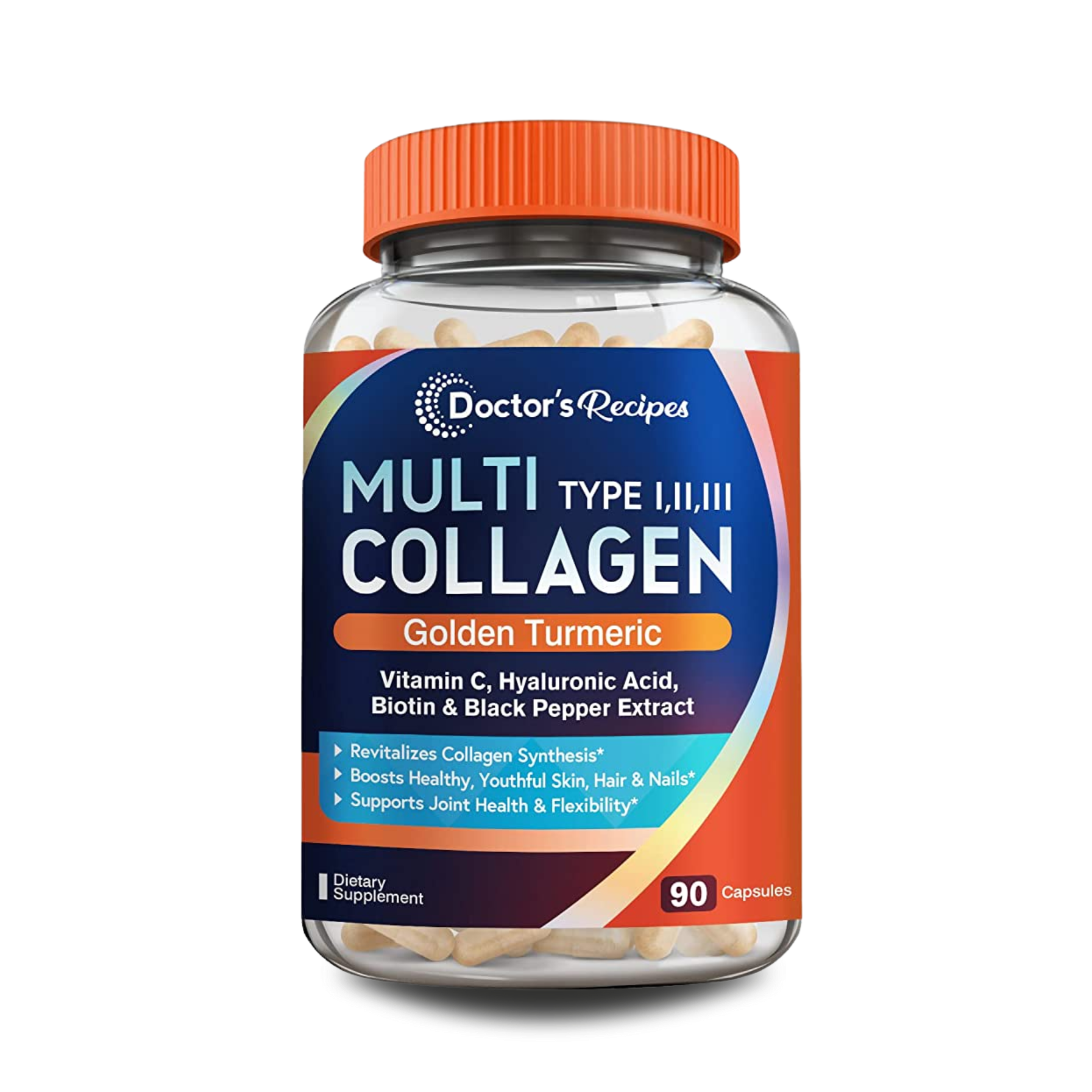 Doctor's Recipes Multi Collagen Complex with Golden Turmeric, Vitamin C