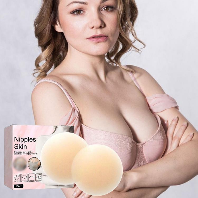 Nipple Covers Lift, Strapless Sticky Push up Reusable Silicone