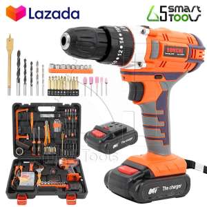 BONCHI สว่านไร้สาย 3 ระบบ 64V มีระบบกระแทก พร้อมแบตเตอรี่ Li-ion 2 ก้อน แถมฟรี!
อุปกรณ์งานช่างชุดใหญ่มากถึง 100 ชิ้น