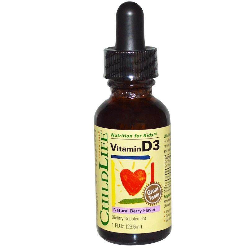 ซื้อที่ไหน ChildLife, Vitamin D3, Natural Berry Flavor, 1 fl oz (29.6 ml)