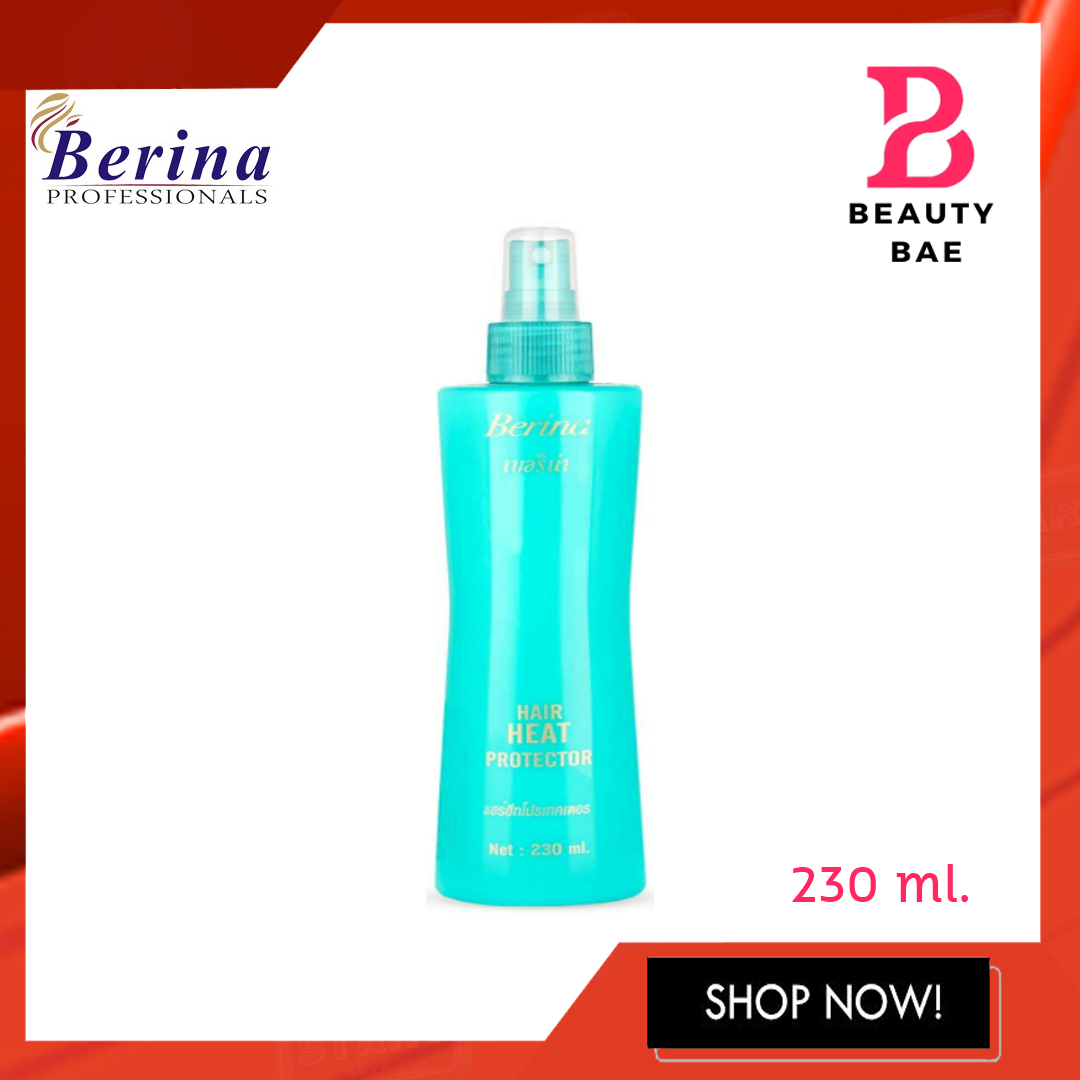 Berina Hair Heat Protector เบอริน่า แฮร์ ฮีท โปรเทคเตอร์ (230 ml.)  สเปรย์กันความร้อน 