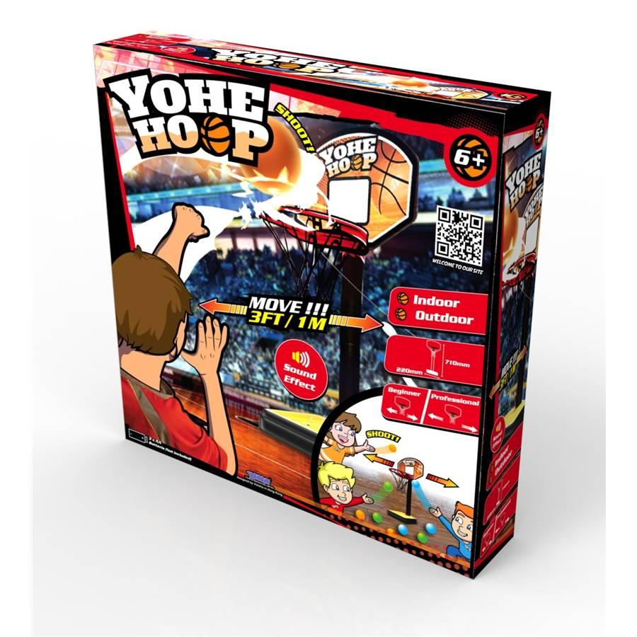 Toys R Us แป้นบาส - แป้นโยนลูกบอล อิเลคทรอนิคส์ พร้อมลูกบอล - YOHE HOOP (792985)