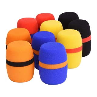 10pcs headset windscreen thickened ktv handheld dust proof soft sponge microphone cover replacement accessories 1