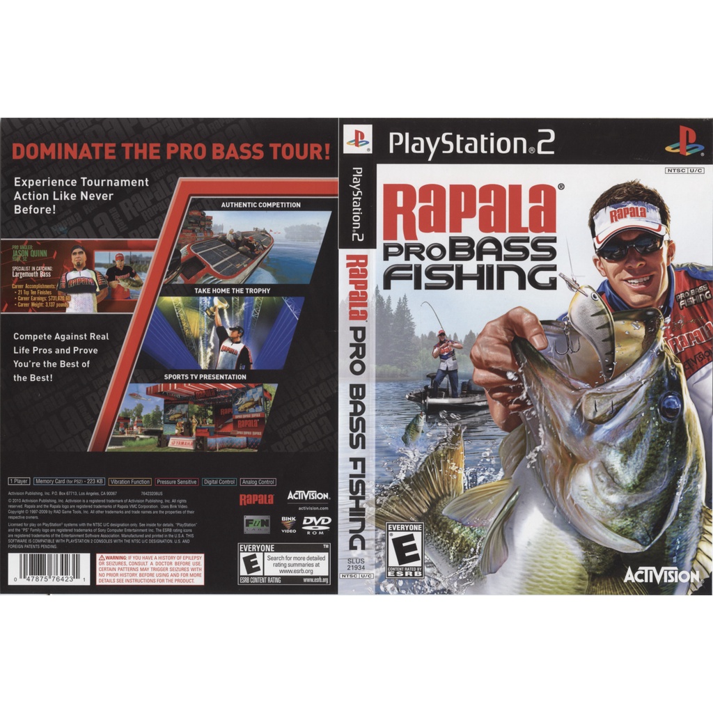 แผ่นเกมส์ Sega Bass Fishing Duel แผ่นCD PS2 Playstation2 คุณภาพสูง ราคาถูก