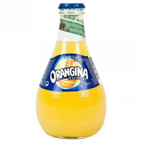 น้ำส้มโซดาผสมเนื้อส้ม ออเรนจิน่า (25 มล.)น้ำอัดลมน้ำอัดลมและน้ำหวานเครื่องดื่ม