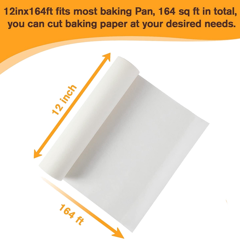 Parchment Paper Roll For Baking 12 Inch X 164 Ft Roll,Greaseproof