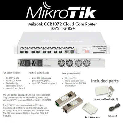 Mikrotik CCR1072-1G-8S+
