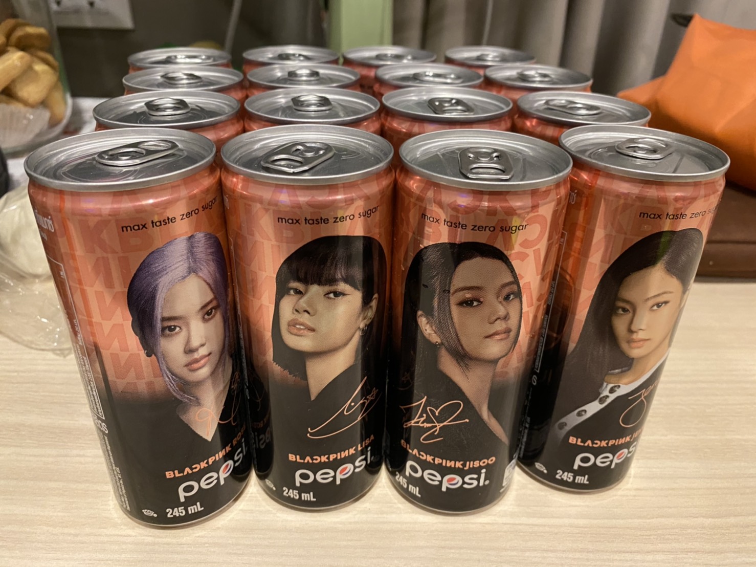 ยกเซต สีชมพู 📍 ~ PepsiXBlackpink Limited Edition 📍ขนาด 245 ml