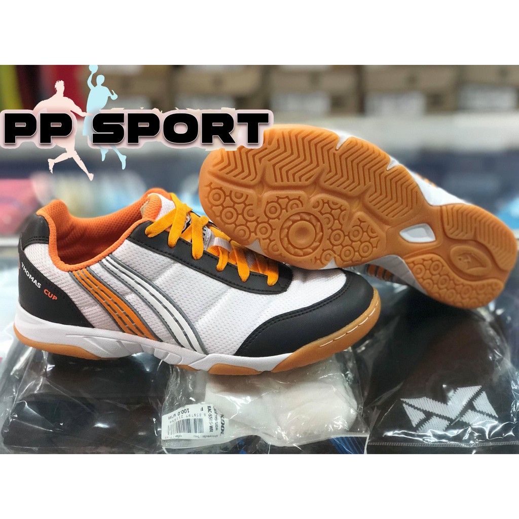 (NEWYXFD ลด100!) รองเท้ากีฬา รองเท้า badminton รองเท้าแบดมินตันแพน thomas cap pf 1290 eo สีขาว มือ 1 แท้ 100% size6-11us