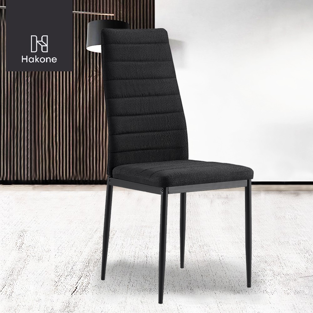 [มาใหม่5สี] HAKONE เก้าอี้กินข้าว เบาะผ้า ขาเหล็ก รับน้ำหนัก 120kg เก้าอี้เบาะผ้า เก้าอี้ผ้า เก้าอี้คาเฟ่ เกาหลี HomeHuk
