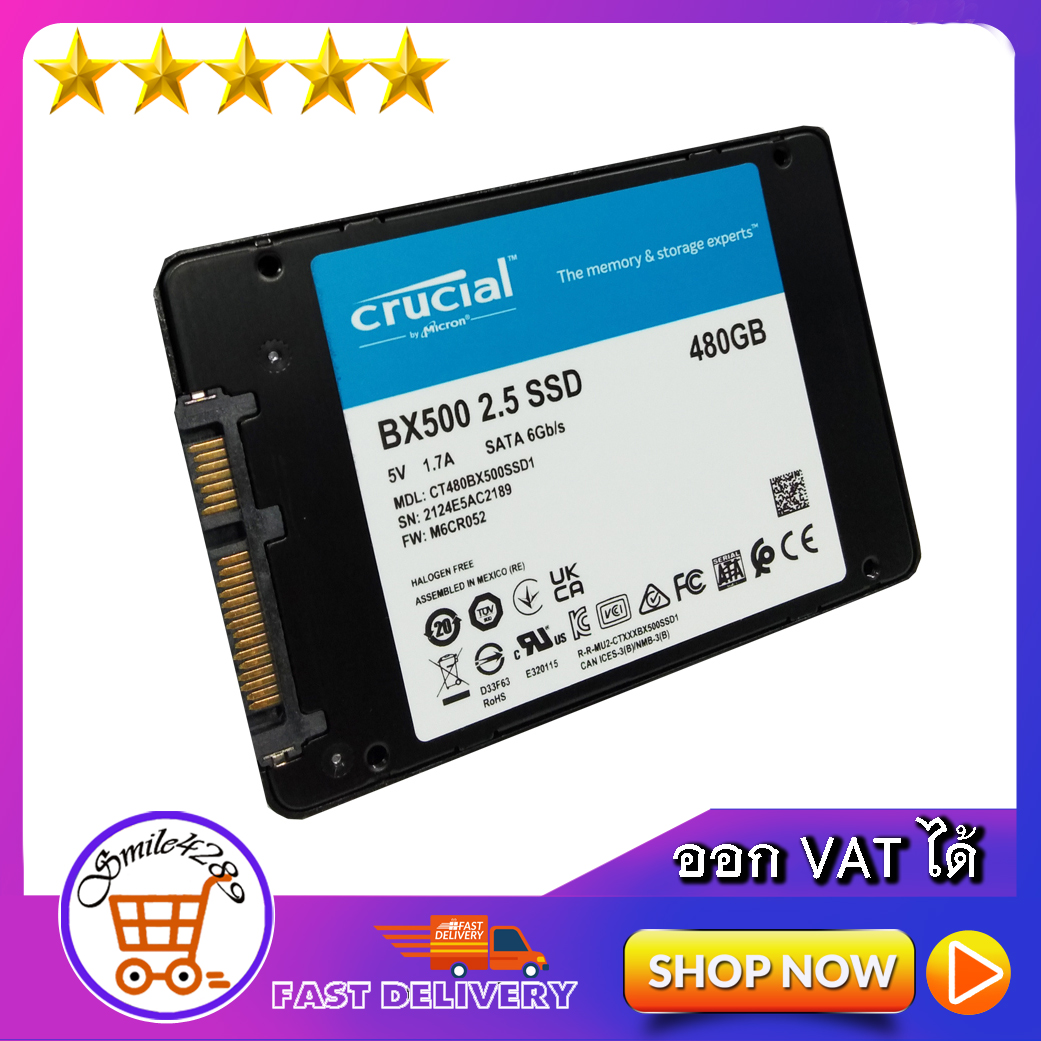 480gb ssd sata crucial bx500 2 5 inch solid state drive 3year by