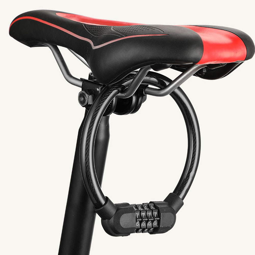 GVDRHNY Stainless Steel Cable Cable Digit Combination Code Combination Anti Theft Motorcycle Bicycle Lock Password Lock Security Lock Bicycle Accessories