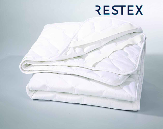 RESTEX ผ้ารองกันเปื้อน คุณภาพโรงแรม 5 ดาว ขนาดที่นอน3.5 ฟุต ใย Hollow filled กันไรฝุ่น พร้อมยางรัดมุม