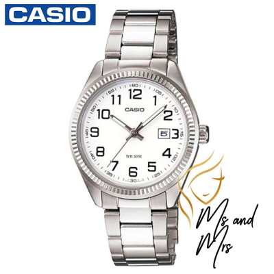 Casio Standard นาฬิกาข้อมือผู้หญิง สายสแตนเลส รุ่น LTP-1302D-7BVDF (หน้าขาวตัวเลข) ขาย Casio Standard นาฬิกาข้อมือผู้หญิง สายสแตนเลส รุ่น LTP-1302D-7BVDF (หน้าขาวตัวเลข)