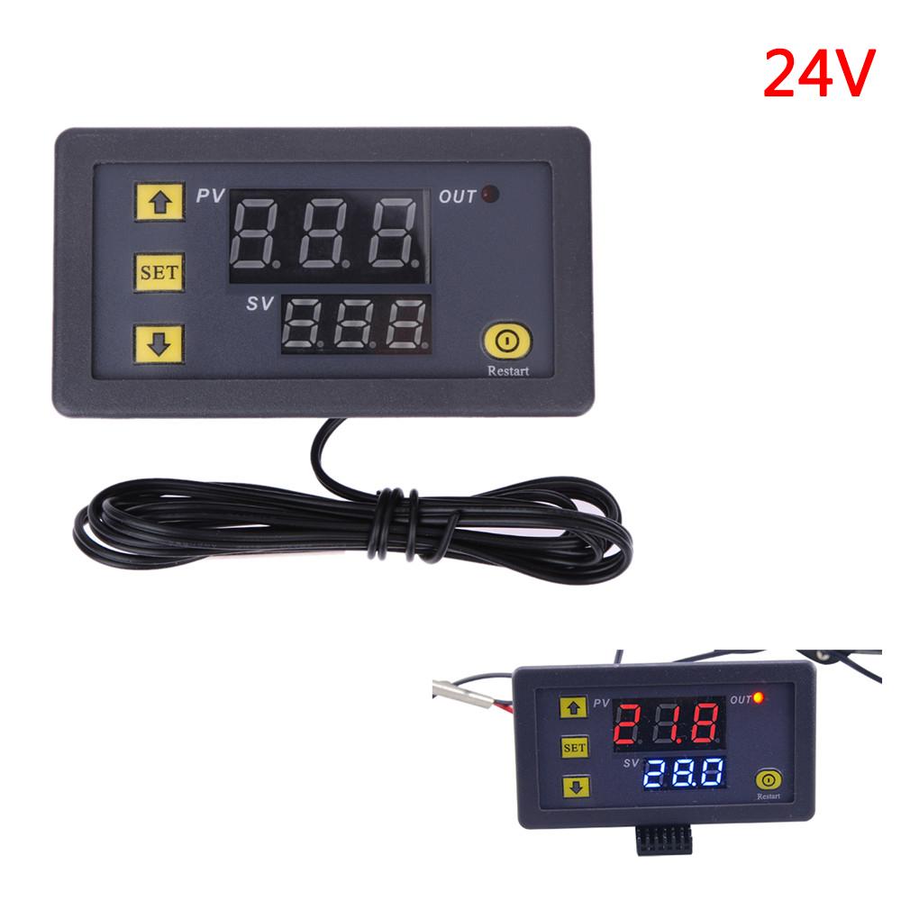 15-70C Temperature Adjustable Control Switch Relay Output 24V DC 24V Heat Cool