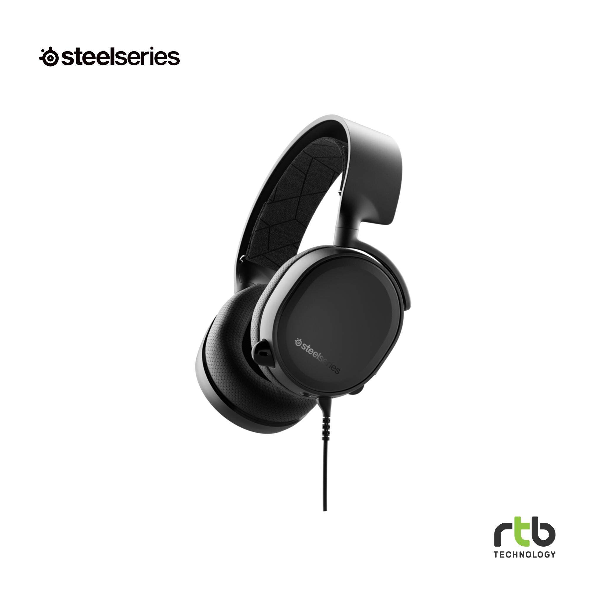 SteelSeries หูฟังเกมมิ่ง รุ่น Arctis 3 - Black (2019 Edition)