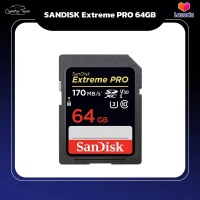 เมมโมรี่การ์ด SANDISK Extreme PRO 64GB [170mb/s]