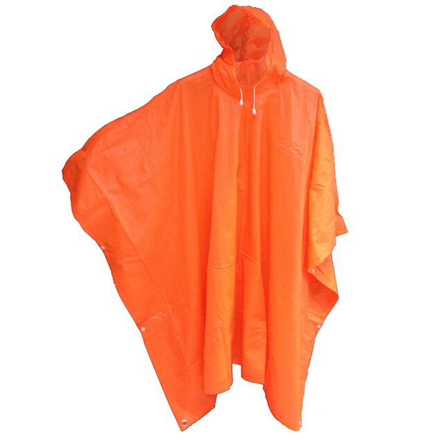 เสื้อกันฝนค้างคาว เสื้อกันฝน ฝนตก สีส้ม เสื้อกันฝนราคาถูก