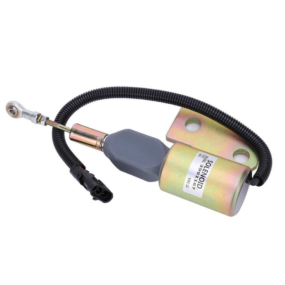 Shutdown Solenoid Valve for Cummins 4BT Flameout Parking Oil Cut off Switch 3991167 12V WF