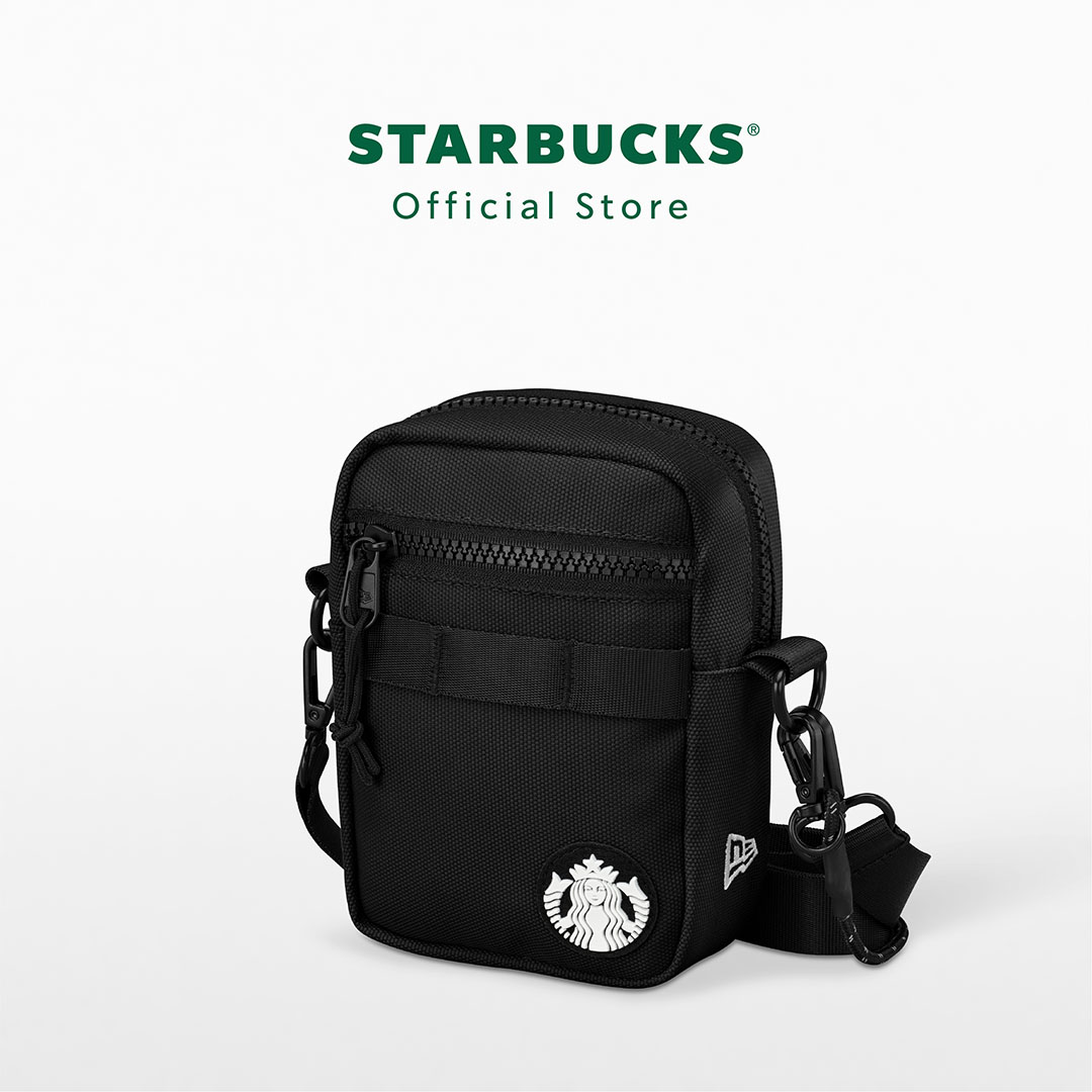 【ゲリラ価格】ニューエラ✖️スタバ　コラボ　クロスバッグ　ブラック　完売品 海外限定】NEW ERA × Starbucks クロスバック 日本未発売 - メルカリ