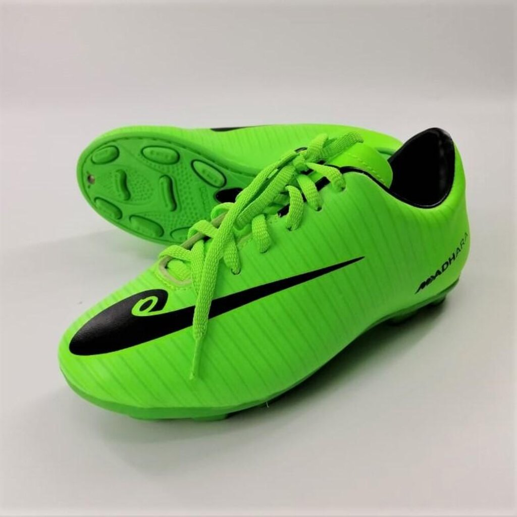 (FK23) HARA Sports รองเท้าฟุตบอลเด็ก รองเท้าสตั๊ดเด็ก สีเขียว Size 32-37 รุ่น FK23