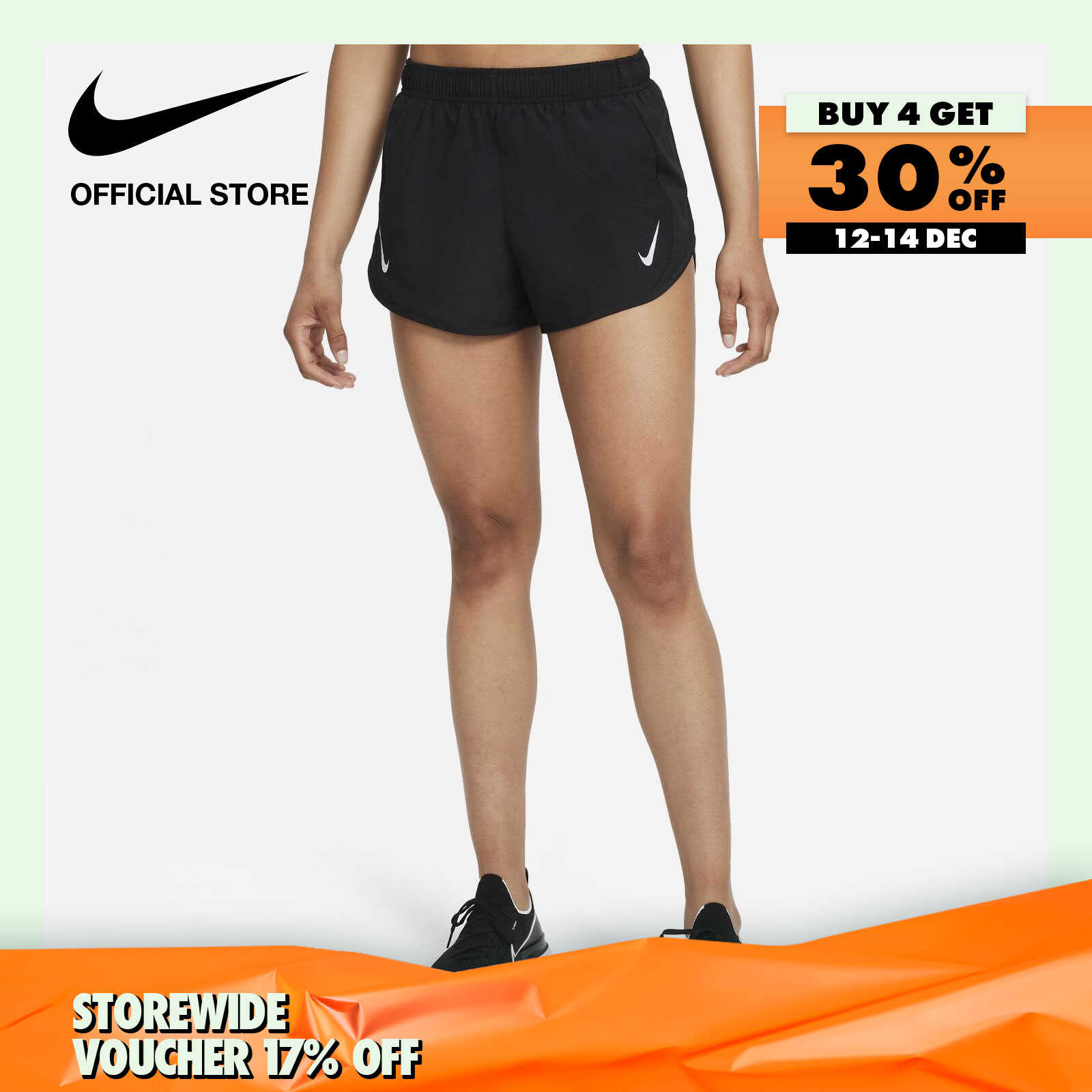 Nike Womens Dri-Fit Tempo Race Running Shorts