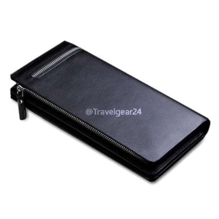 TravelGear24 Clearance กระเป๋าสตางค์ กระเป๋าสตางค์ผู้หญิงทรงยาว กระเป๋าสตางค์แฟชั่น Wallet Long (ฺBlack/สีดำ) S24