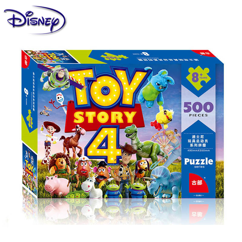 สนีย์ Toy Story ปริศนา 500 ชิ้นกระดาษกล่องปริศนาผู้ใหญ่ยากปริศนาเด็กฮู้ดี้