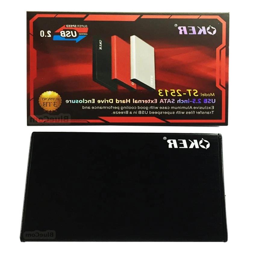 【จุดขายร้อน】 ใหม่ 2021  BOX Hard Drive ST2513 USB 20 - 25- SATA External Hard Drive Enclosure กล่องใส่ฮาร์ดดิส (Black)  -1442
