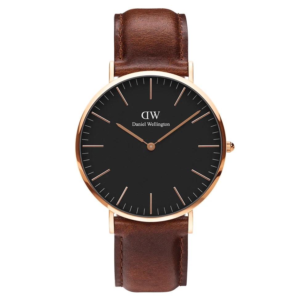 Daniel Wellington DW00100129 Classic Black Reading Horloge 40mm นาฬิกาข้อมือ แฟชั่น ผู้ชาย สีดำ Men Watch - Black
