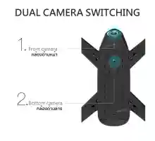 ภาพขนาดย่อของภาพหน้าปกสินค้าโดรนติดกล้อง โดรนบังคับ โดรนถ่ายรูป Drone Blackshark-106s ดูภาพFผ่านมือถือ บินนิ่งมาก รักษาระดับความสูง บินกลับบ้านได้เอง กล้อง2ตัว ฟังก์ชั่นถ่ายรูป บันทึกวีดีโอแบบอัตโนมัติ จากร้าน MIL-TEC บน Lazada ภาพที่ 3