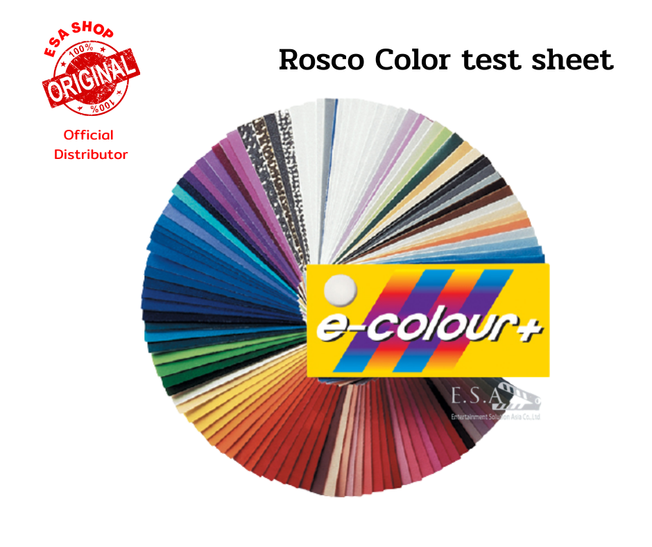 Rosco e-colour Filter test sheet