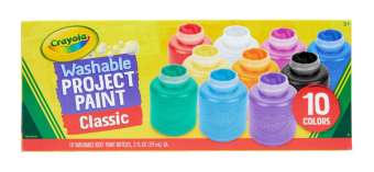 Crayola สีน้ำล้างออกได้ 10สี ในขวดพลาสติกขนาด2ออนซ์