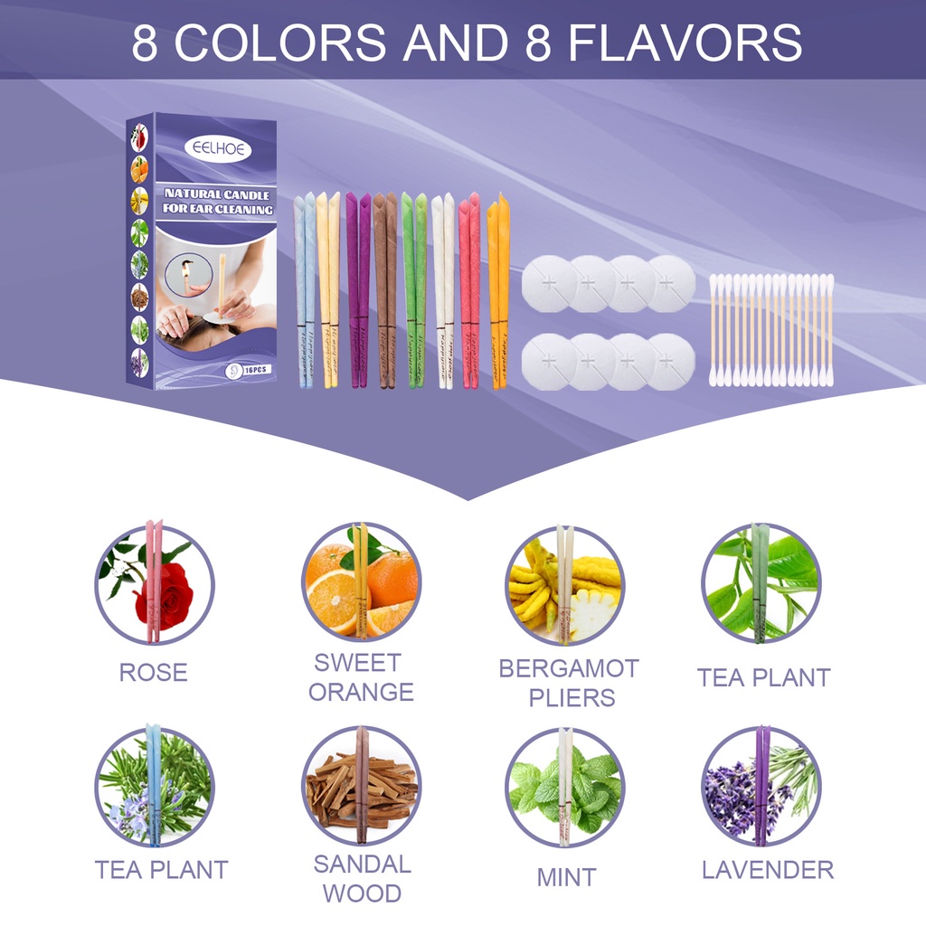 10Pcs Hopi Ear Candling Candel Natural Beeswax Excellent Quality Wax