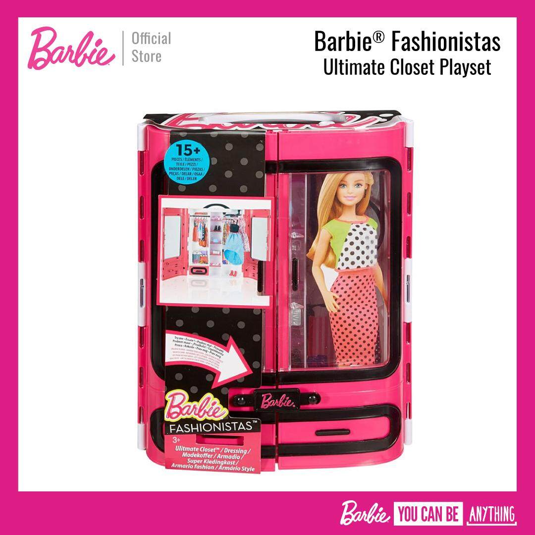 Barbie® Fashion Closet ตู้เสื้อผ้า บาร์บี้ สีชมพู ของเล่น ของเล่นเด็ก DPP71