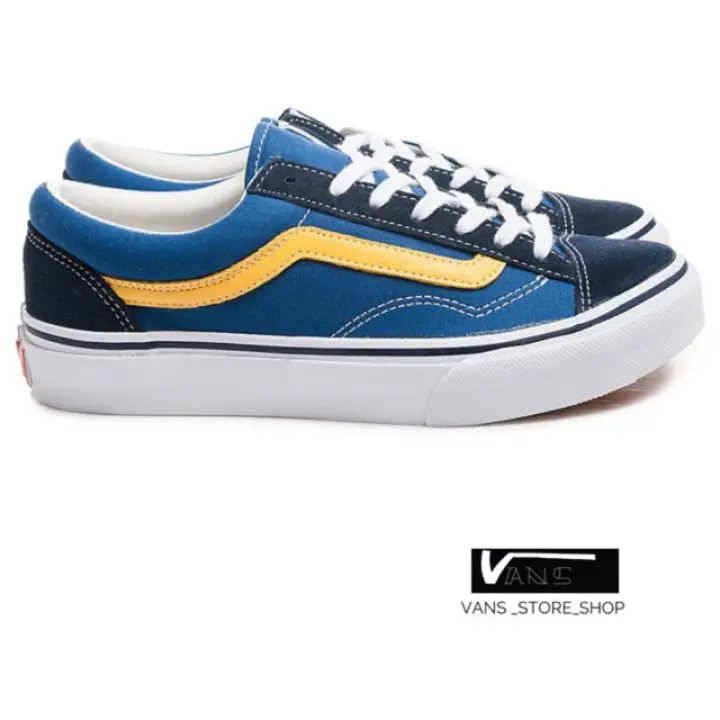 vans v36og old skool navy yellow