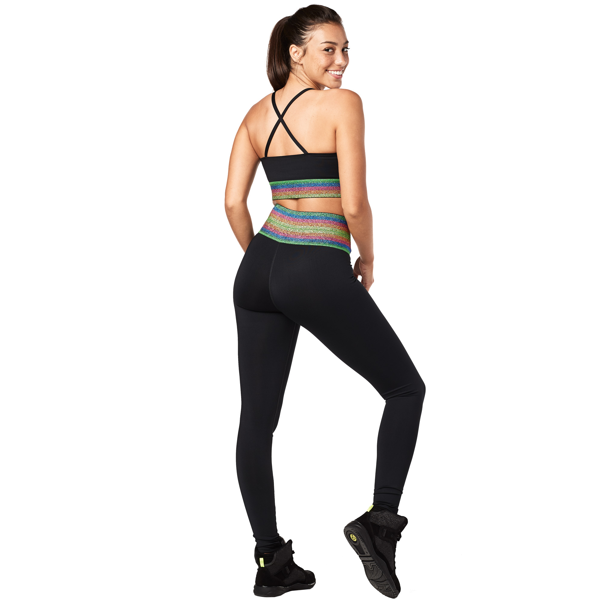 Zumba Inspire High Waist Long Leggings (กางเกงเลคกิ้งออกกำลังกายซุ