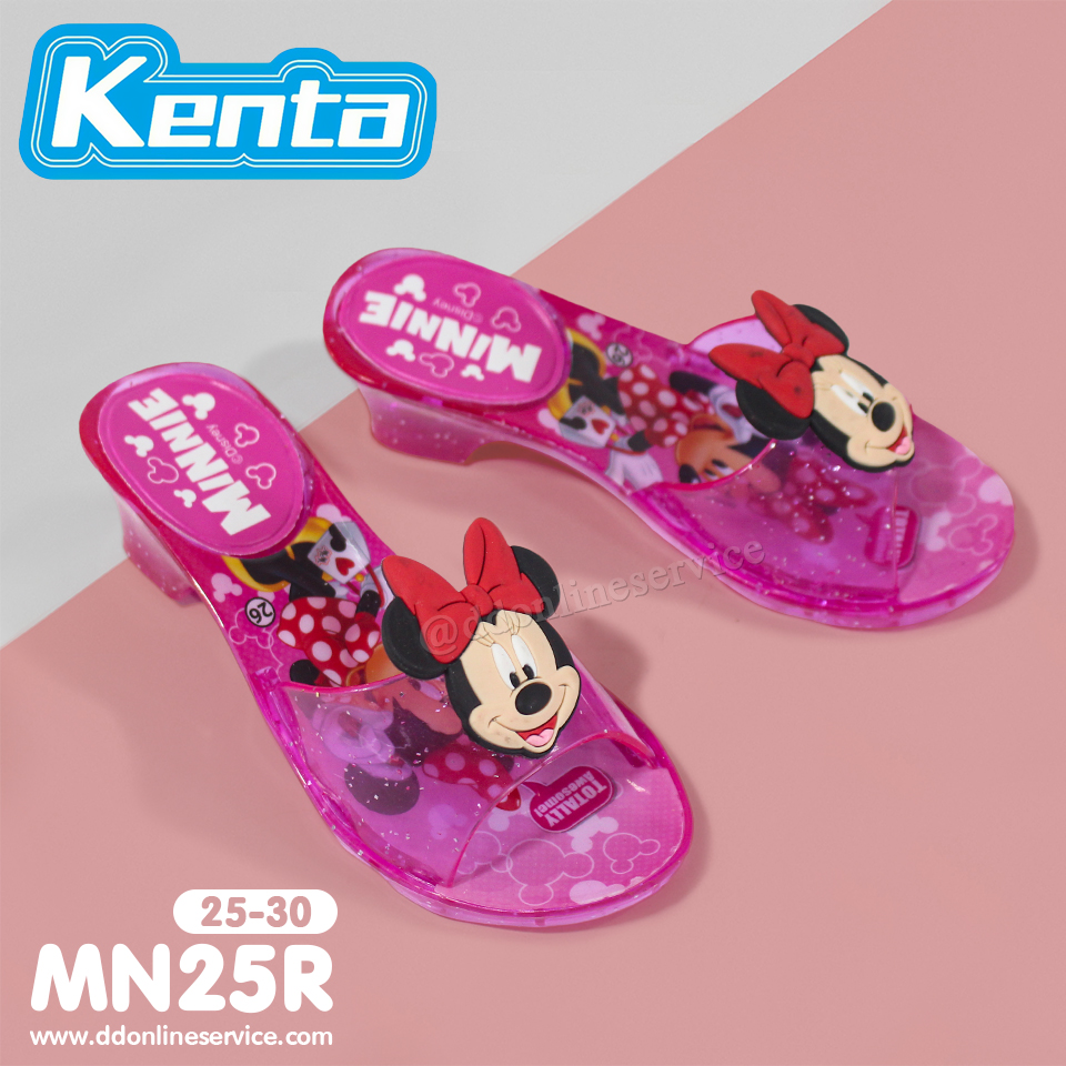 รองเท้าเด็กผู้หญิง รองเท้าแตะ รองเท้าแบบสวม รองเท้าแบบมีส้น รองเท้ามีไฟ รองเท้า KENTA รุ่น MN 25R  ใหม่ล่าสุด