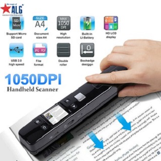 เครื่องสแกนเอกสารแบบพกพา Handheld Portable A4 Book Document Photo Scanner 300DPI, 600DPI,900DPI PDF/JPEG Selection Iscan Handy Mobile