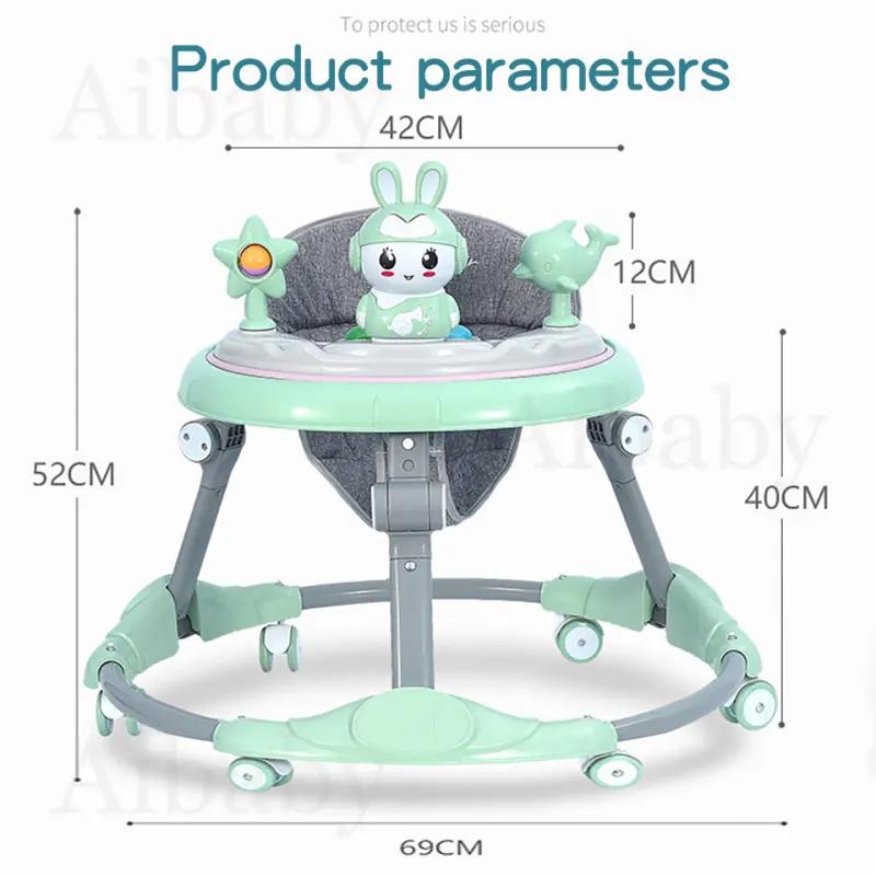 ภาพสินค้าAibaby รถหัดเดินเด็ก รถหัดเดิน รถหัดเดินวงกลม รถนั่งเด็กเล็ก รถกลมหัดเดิน รถวงกลมเด็ก รถเข็นเด็กอ่อน รถกลมเด็ก 6-12 เดือน Baby Walker มีเพลงมีไฟ จากร้าน Aibaby บน Lazada ภาพที่ 8