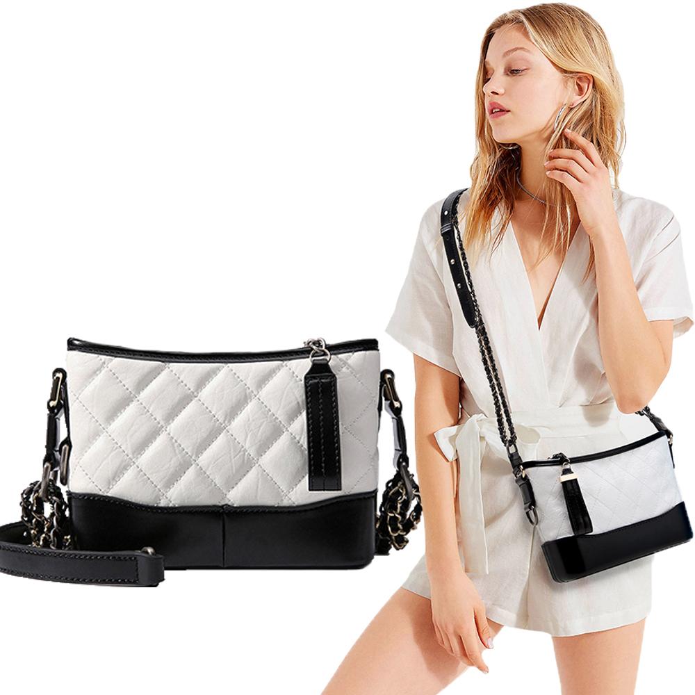 Happy Shop Cross Body & Shoulder Bags กระเป๋าแฟชั่นผู้หญิง กระเป๋าสะพายข้าง สายโซ่ ดีไซน์สุดเก๋ ขนาด8 นิ้ว Chain Bucket Bag