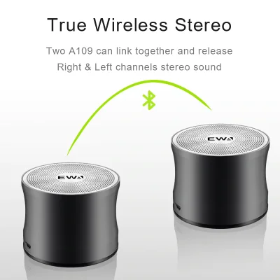🔥EWA A109 Pro, 100% Genuine! Wireless Stereo TWS Portable Bluetooth Speaker 5W Enhanced Bass High Definition Sound Portable