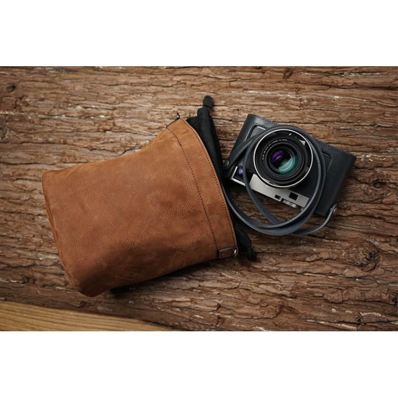 MrStone Camera Storage Bag Mirrorless Camera Leather Case Genuine Leather Liner Bag Cowhide