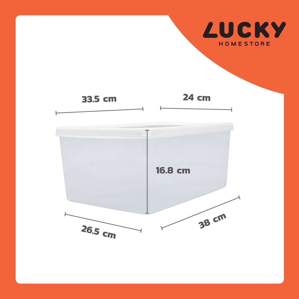 โปรโมชั่น  กล่องใส่รองเท้า P5-0039 ขนาด : (กว้าง x ยาว x สูง ): 26.5 x 36.5 x 15 cm ราคาถูก กล่อง กล่องอเนกประสงค์ กล่องพลาสติก กล่องรองเท้า กล่องเก็บของ กล่องใส่ของ กล่องมีฝาปิด มีล้อ ใส่ของ